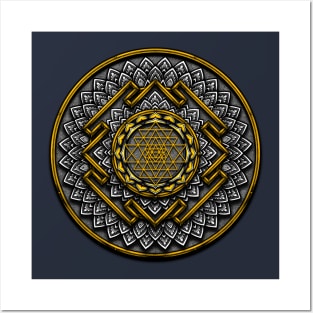 Sri Yantra Mandala Posters and Art